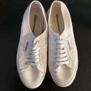 Superga White classic Canvas Sneakers